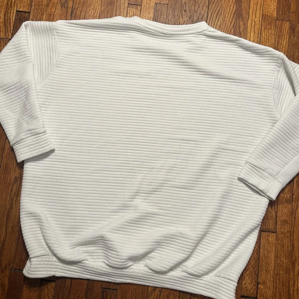 Nike Golf Sweater Size XL (short arms) White Dri Fit